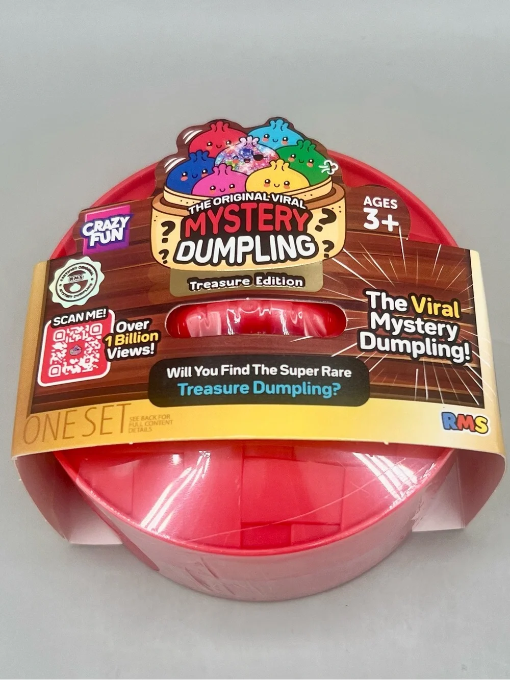 RMS Crazy Fun Mystery Dumpling TREASURE EDITION 🪎❤️ Red -  Viral Squishy Toy NEW